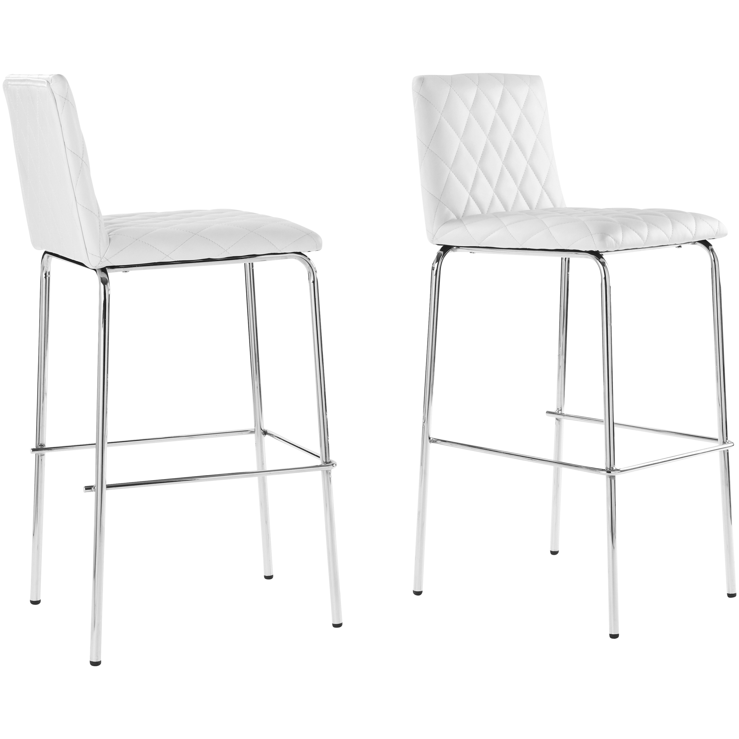 Better Homes & Gardens Etta 20.28 in Quilted Bar Stools, Set of 2