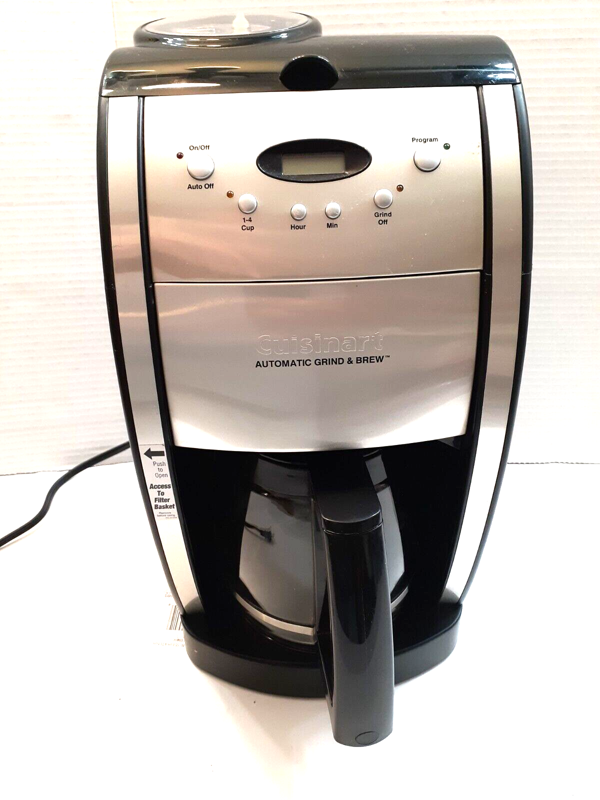 Cuisinart DGB550BKP1 Grind & Brew Automatic Coffeemaker, 12 Cup, Black