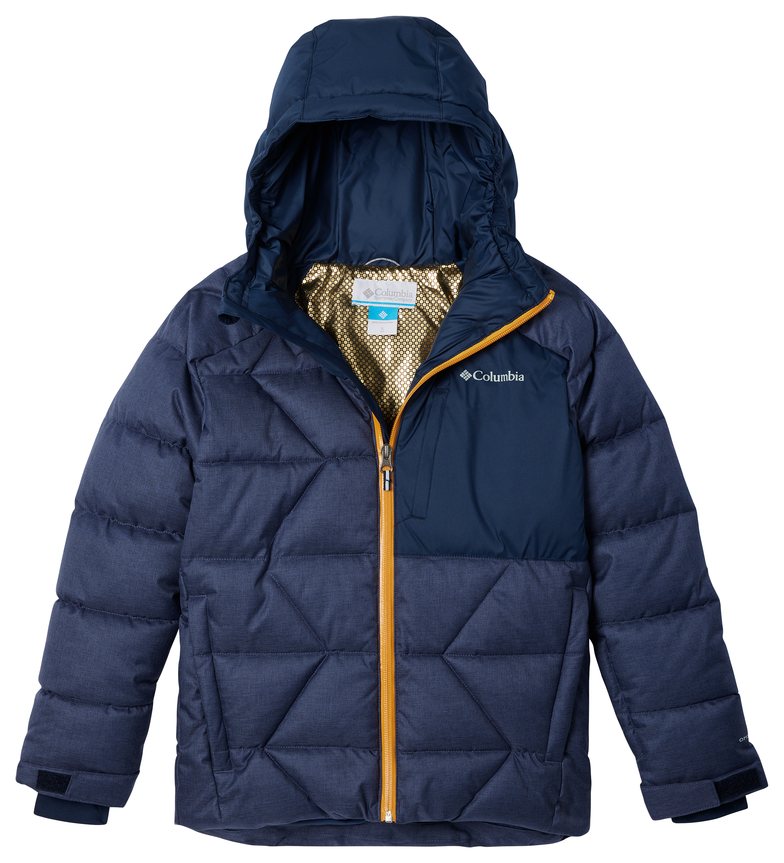 Columbia Girls Winter Powder II Quilted Jacket with Zip Chest Pocket, S, Navy - Bild 1 von 3