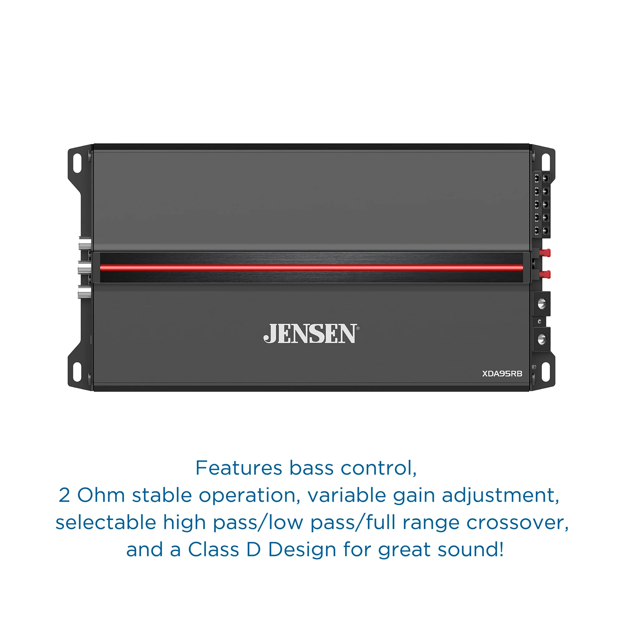 Jensen XDA95RB Class D 5 Channel Bridgeable Amplifier with