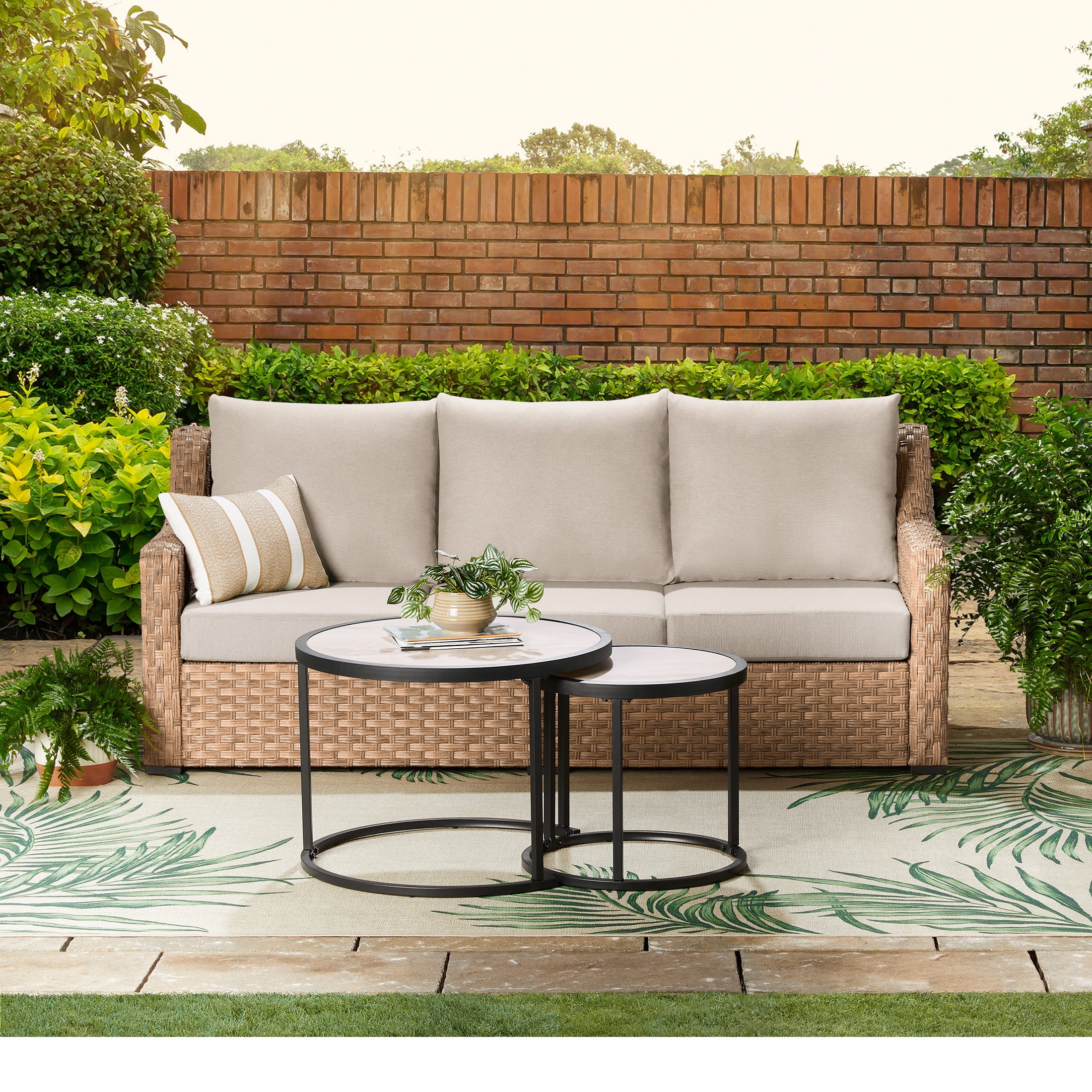 Better Homes - Gardens BH5736262711032 River Oaks Outdoor Sofa - 2 Nesting 128090₽