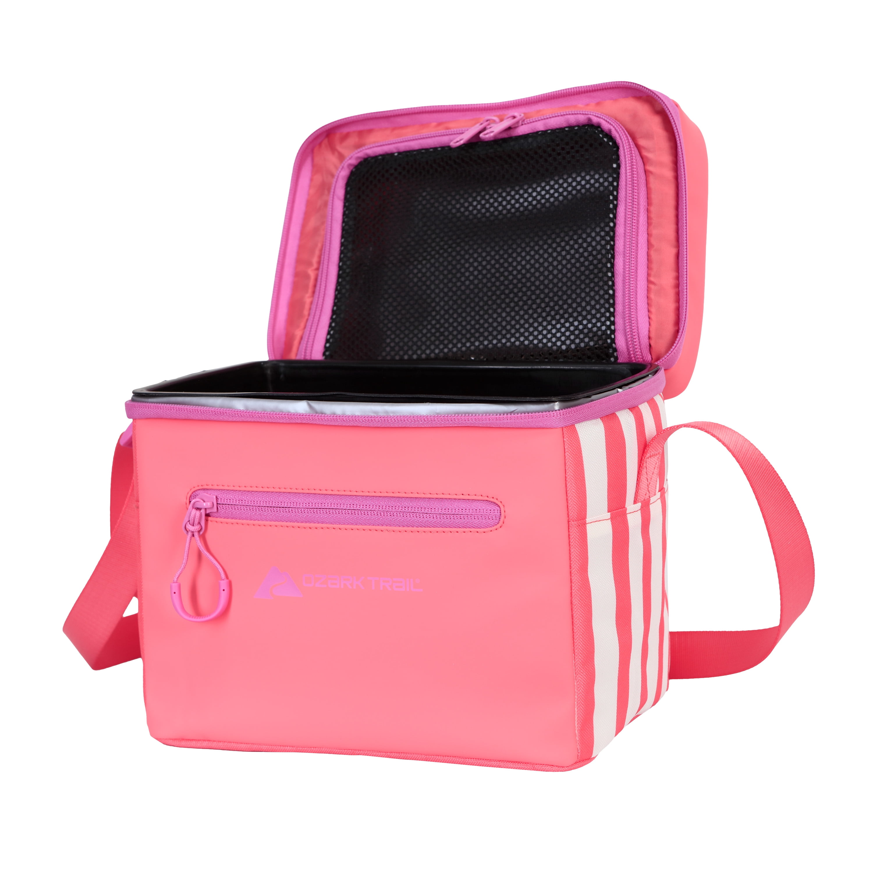 Ozark Trail OT-PU-6-GMCORAL Small Coated Soft Sided Cooler, 6-Can