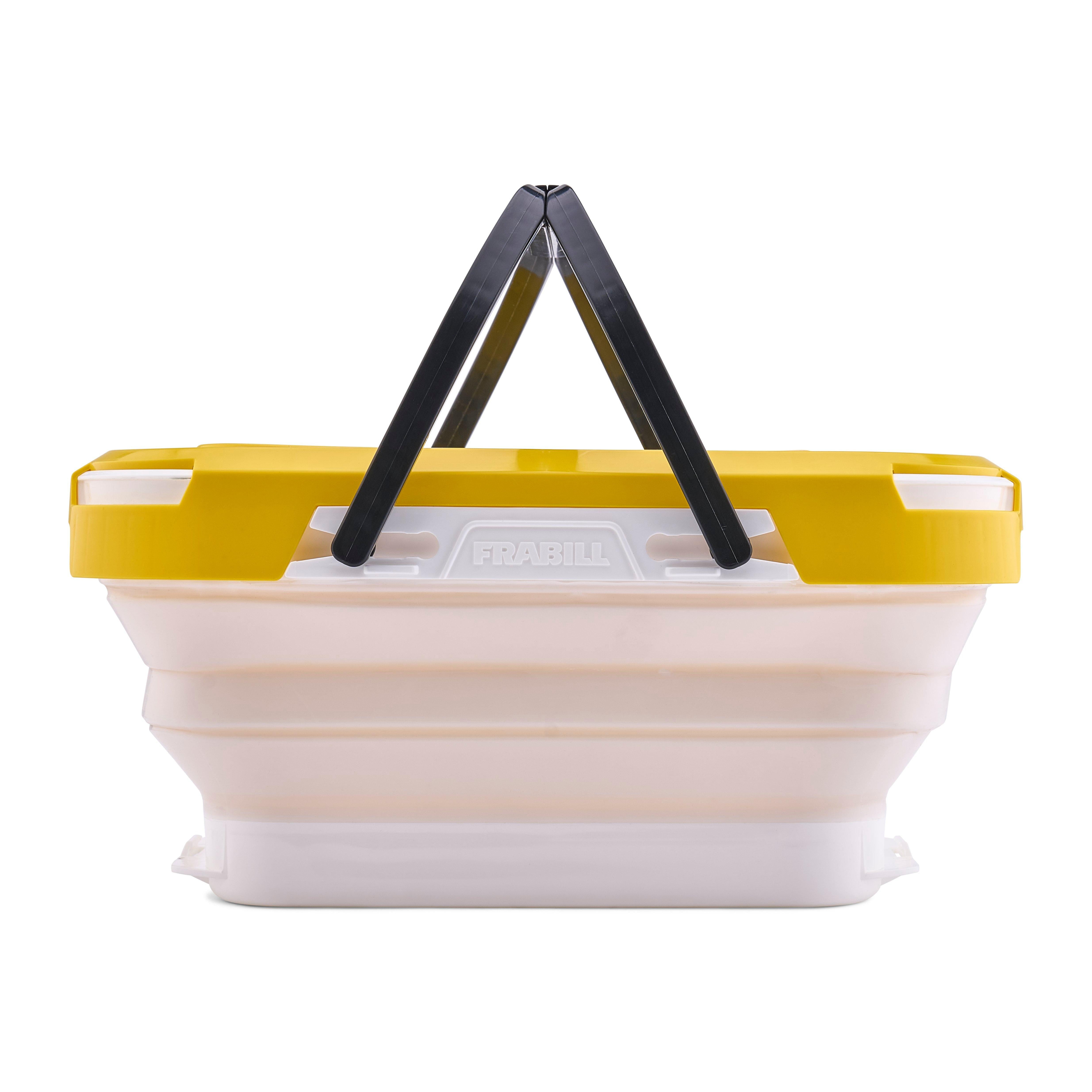 Frabill Collapsible Fishing Bait Bucket with Built-In Aerator, 6 Quart Capacity, - Produktbild 1