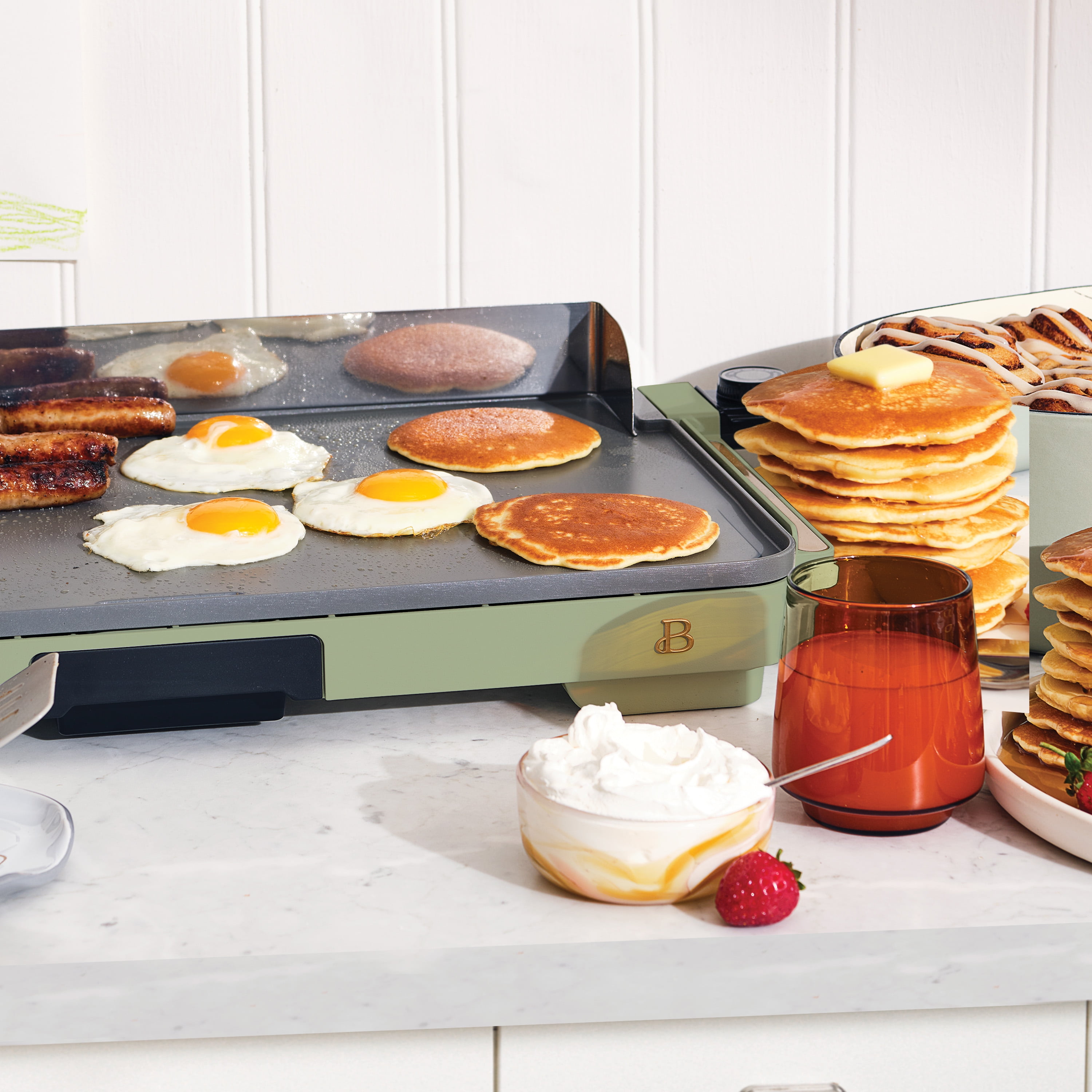 Beautiful XL Electric Griddle, 12x22 in, EverGood Ceramic Nonstick