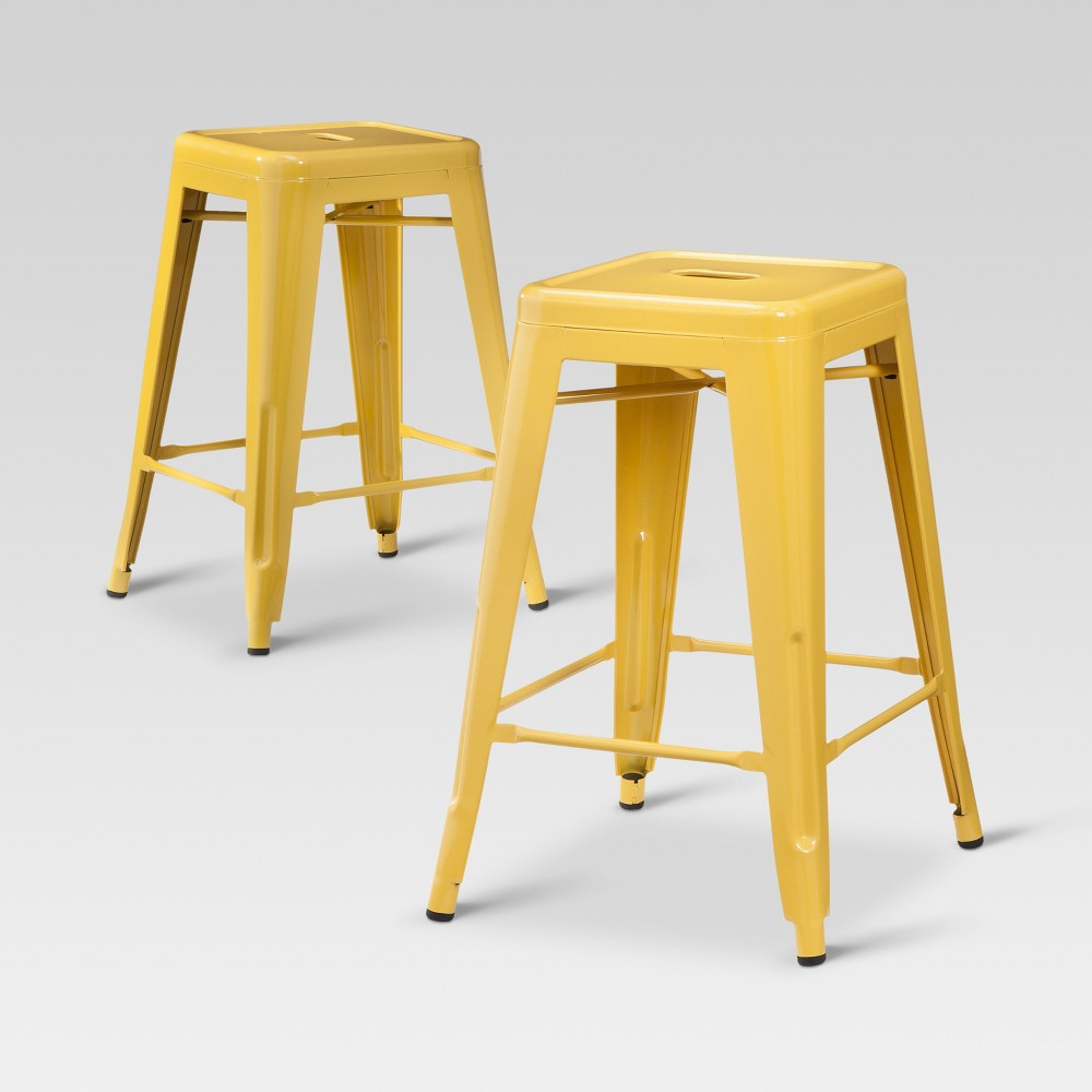 Carlisle 24 Inches Metal Counter Stool Set Of 2 Ebay Picture 2 Of 4 3 Threshold Carlisle 24 Metal Counter Stool
